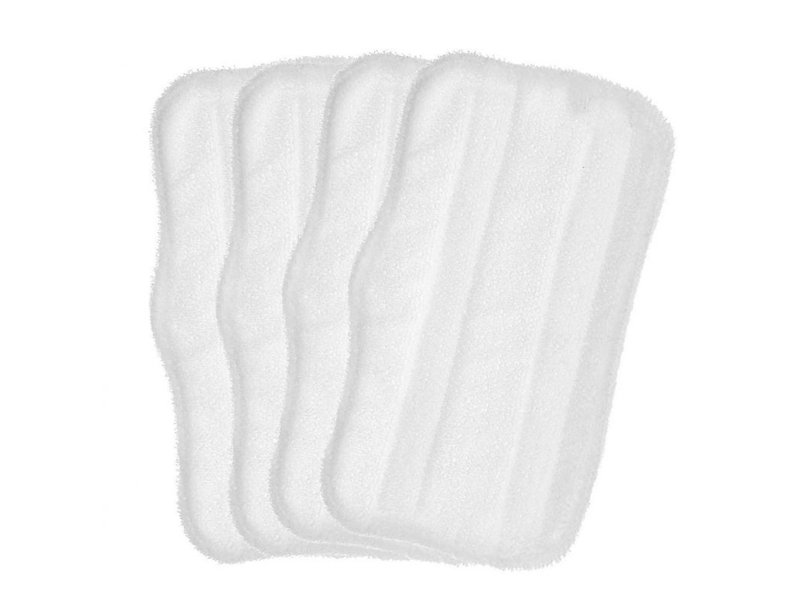 4 capas de mop de vapor laváveis para Shark S3101, S3202, S3250, piso duro, 27x15cm