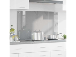 Vidaxl Painel De Cozinha Cinzento-claro 100 X 60 Cm Vidro Temperado
