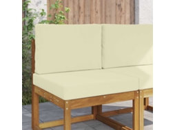 Vidaxl Almofada Para Sofá Externo Poliéster Creme 60 X 60 Cm