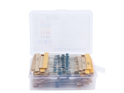 Kit de Resistores de Filme Metálico 640pcs 64 Valores 1% 1ω 10mω 1/6w para Diy Eletrônico YURU