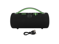 Altavoz Bluetooth con luces RGB, resistente al agua IPX4, 5.3, verde/negro, S/MARCA