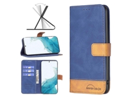 Capa De Couro Com Textura De Pele Para Samsung Galaxy S22 5g Bf11