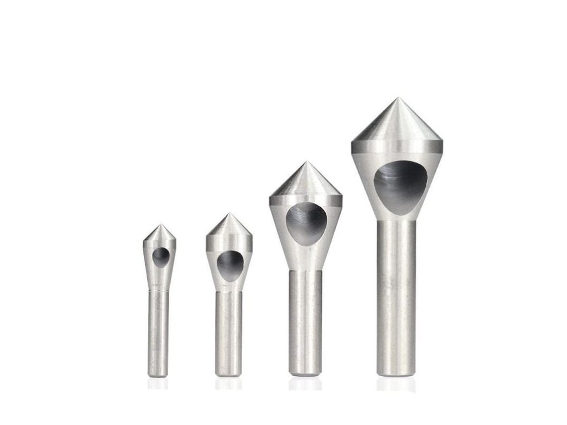 Conjunto De Brocas De Desbaste Hss4241 Para Conterino 4 Piezas Tamaños 2-5mm 5-10mm 10-15mm 15-20mm Plata