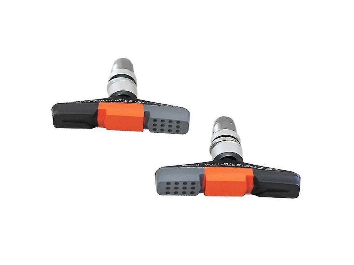 Pastilhas de Freio para Bicicleta, 55mm, Preto e Laranja, para 14-20 polegadas | S/MARCA