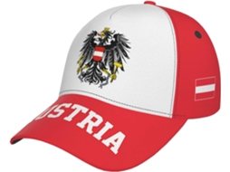 Boné Bandeira da Áustria S/MARCA, Ajustável, Golfe, Resistente UV