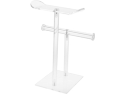 Suporte De Exibição Transparente De Camada Dupla Para Tiaras E Elásticos De Cabelo, Organizador.
