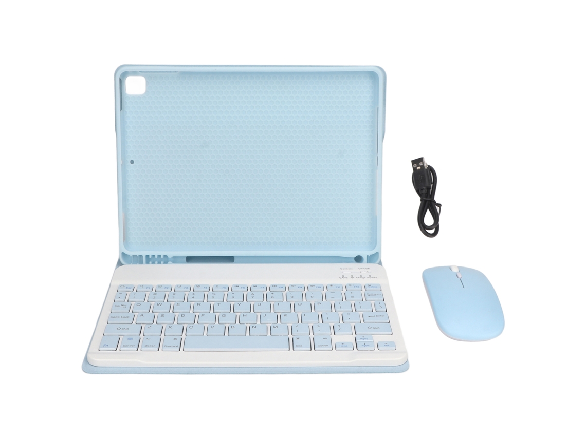 Raum-capa Com Teclado Magnético Para Tablet Ios Air2 Pro 9.7 2017 2018 Azul