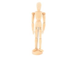 Modelo de Manequim de Madeira Flexível 12 Polegadas para Desenho e Decoração