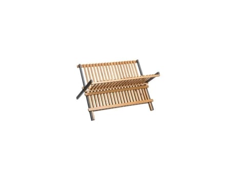 Escorredor Dobrável L 42 X L 30 X A 27 Cm Bambu Cinza Ac Déco