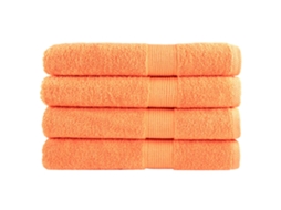 Vidaxl Toalhas De Sauna Premium Solund 4pcs 80x200 Cm 600 Gsm Laranja