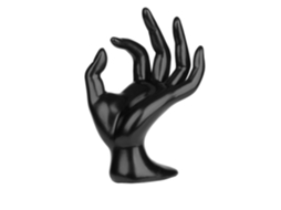 Suporte Para Bijuterias Mãos Preto 11x8x17cm