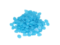 Pedras Luminosas Coloridas Jardim Noturno 100pçs Azul Escuro