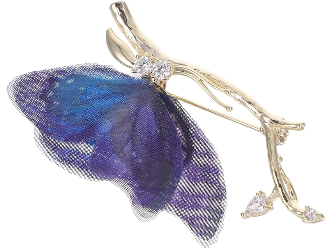 Broche Decorativo Com Alfinete Para Roupas, Vestidos E Lenços - Joia Elegante
