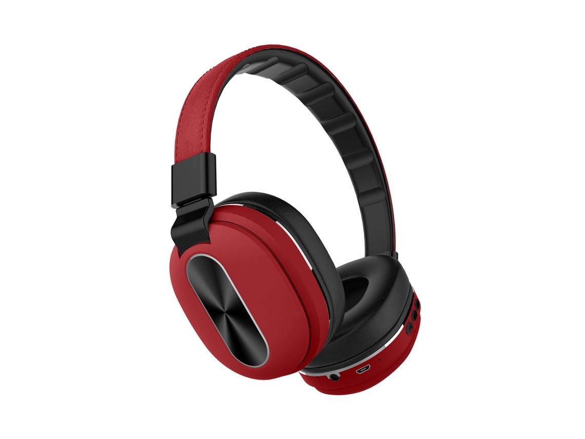 Auriculares Bluetooth Sem Fio Jogo Correndo Cartão Música Computador Celular  Vermelho