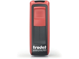 Almofada de Tinta Pocket Printy 9511 Preto/Vermelho Fogo TRODAT Tipo: N.D.; Quantidade Por Pacote: N.D.
