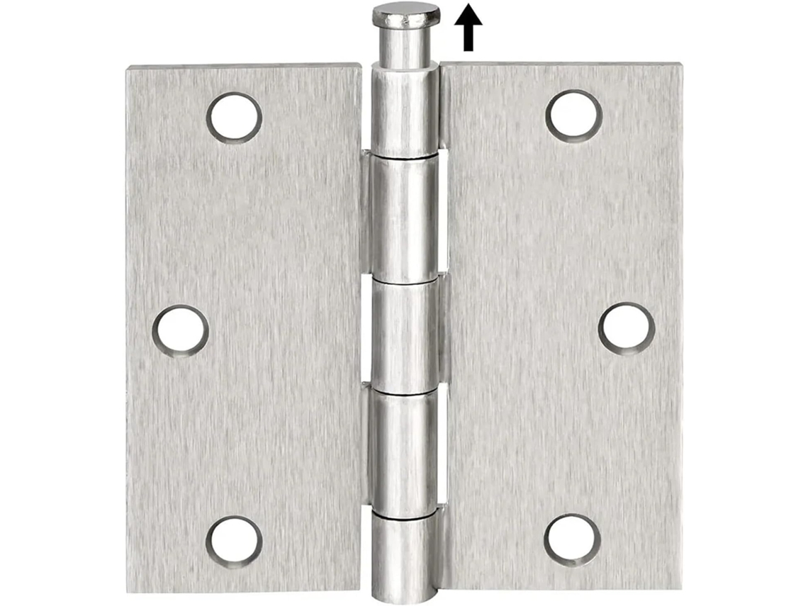 Conjunto De 10 Dobradiças Universais Aço Inoxidável 4 Polegadas Para Gavetas E Armários Móveis Acessórios Portas
