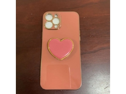 Capa Yue Xinghui para iPhone com suporte de coração EOOCOO