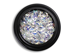 Caixa de Decoração de Unhas com Glitter em Formato de Estrela de Cinco Lantejoulas Irregulares para Manicure (3 cores)