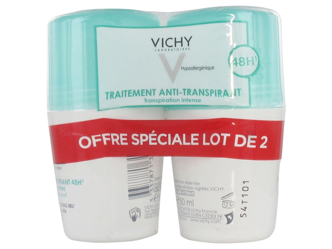 Tratamento Desodorante Antitranspirante 48H Lote de 2 X 50 Ml VICHY LABORATOIRES