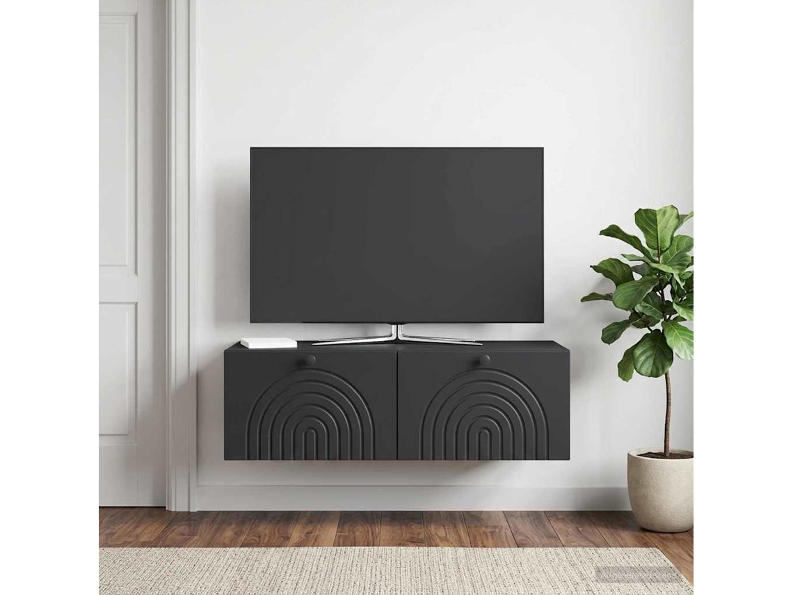 Vidaxl Gabinete de Tv de Parede Preto 99 X 41 X 30 Cm