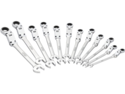 Conjunto de chave catraca combinada VIGOR V6752/12 com junta dupla Perfil hexagonal externo duplo Perfil hexagonal externo Número