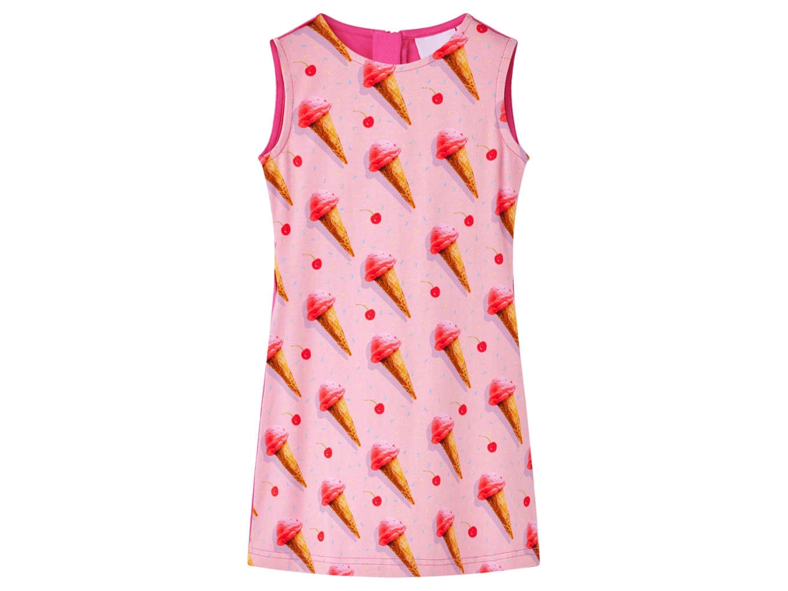 Vestido De Criança Rosa-choque 128