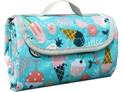 Cobertor De Piquenique Ao Ar Livre À Prova Dágua 200x200 Cm Cobertor De Acampamento Com Alça Portátil Para Piquenique, Acampamento, Parque, Slowmoose