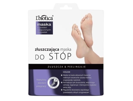 Máscara De Esfoliação Para Pés Em Forma De Meia Umedecida, 40ml Lbiotica
