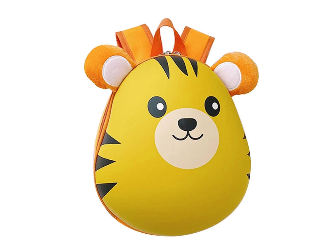 Mochila Infantil Fofa Com Estampa De Animais Em 3d, Alça Ombro Ajustável E Zíper Duplo Db Aquaforge (1 Unidade)