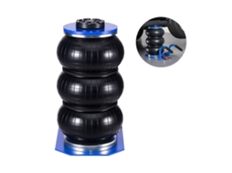 Macaco Pneumático de 3 Toneladas com 6 Tubos Aço, Alça Curta e Saco Ar Triplo, Altura Máxima Elevação 45 Cm, para Carros, Suvs, Picapes Oficinas, 510