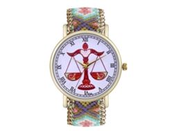 Relógio de Pulso Unissex de Quartzo com Pulseira de Lã, Estilo Simples e Elegante
