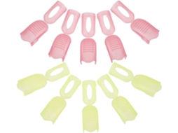 Conjunto De 10 Tiras Ajustáveis De Plástico Para Remover Esmalte De Unhas.