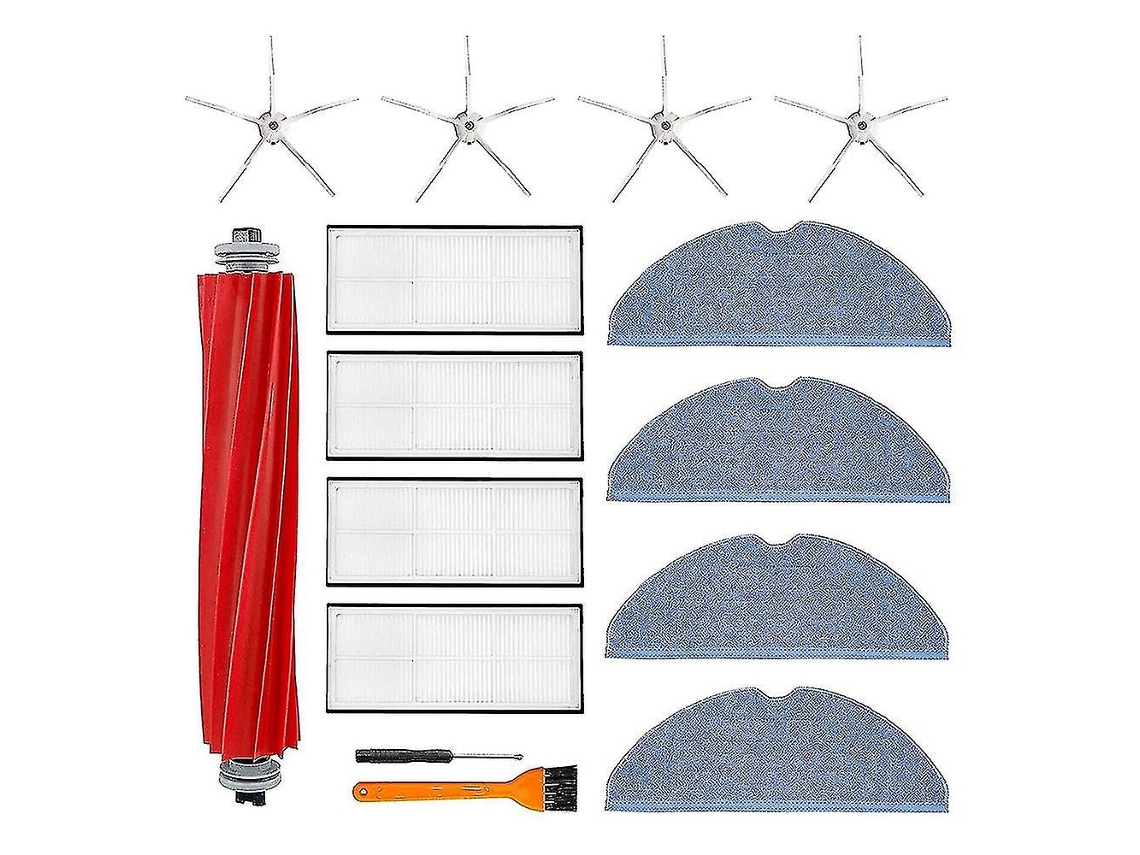 Kit de acessórios de 15 peças compatível com robô de varredura Xiaomi Roborock S7 S70 S75