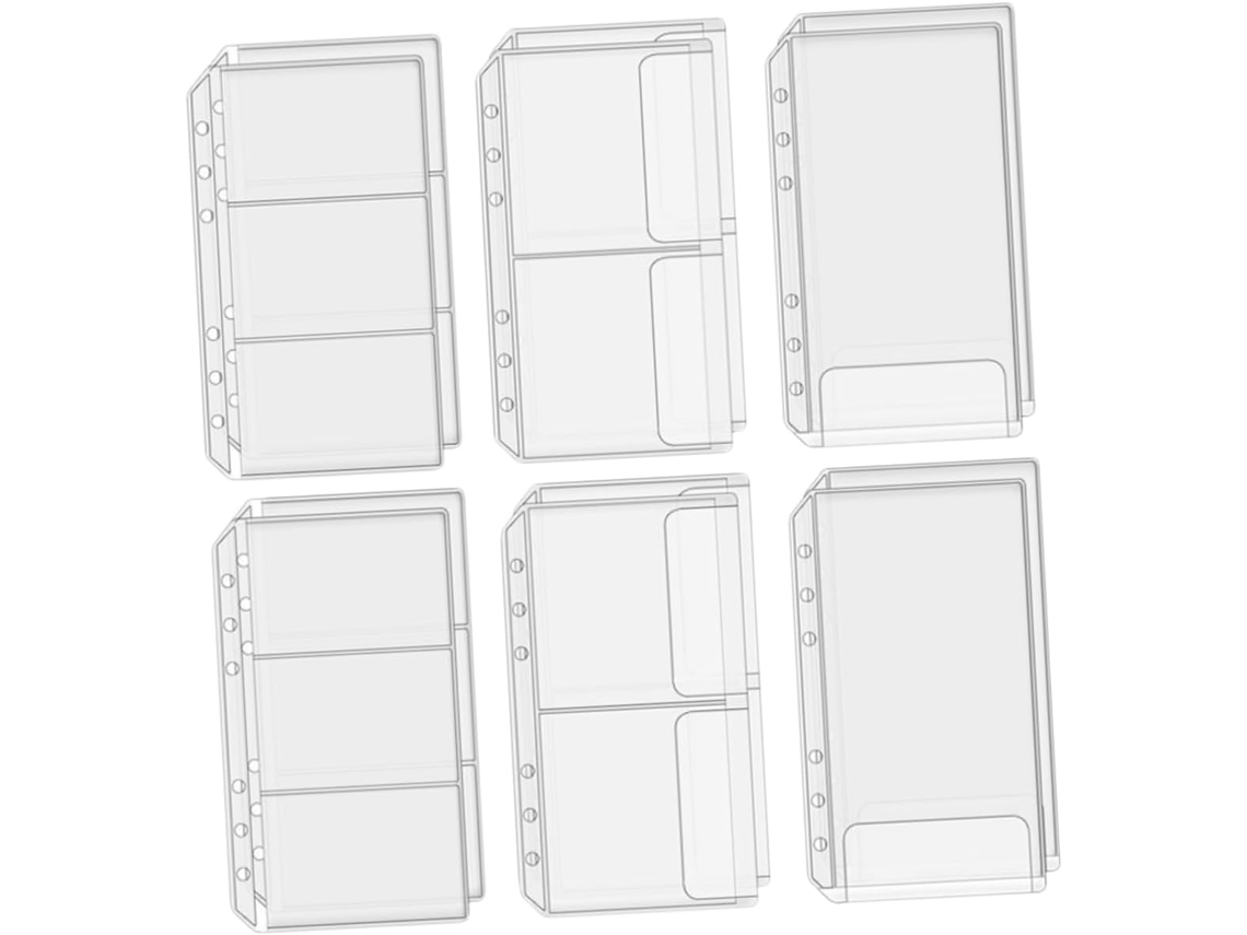 Pastas Organizadoras Transparentes Em Pvc Tamanho A6, Pacote Com 12 Unidades, Resistentes À Água, Id Gokoco