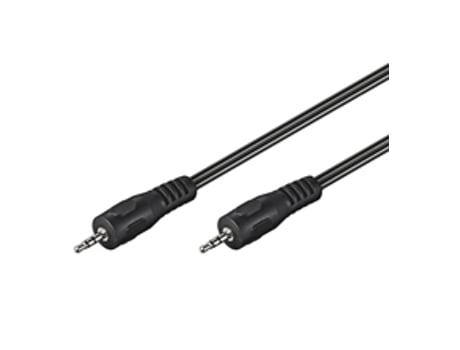 Cabo de Áudio Goobay (Jack 3.5mm - 5 m - Preto)