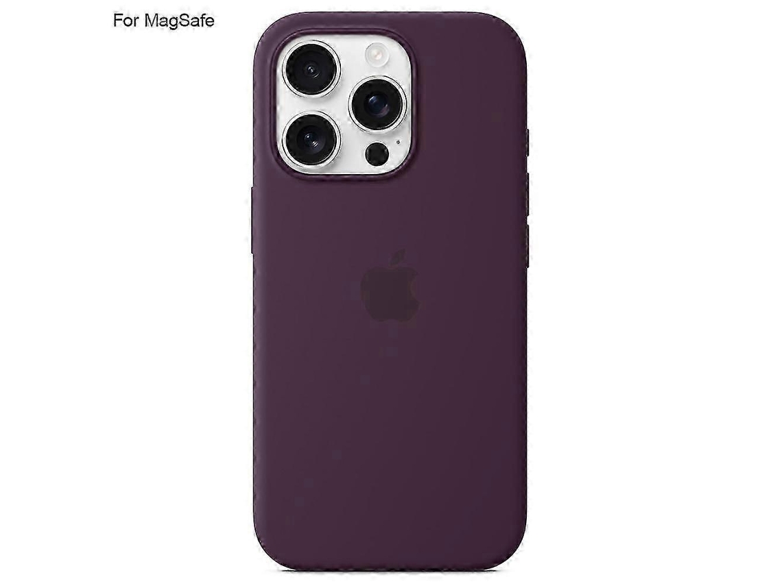 Loja Iberiancapa Para Iphone 16 Pro Compatível Com Magsafe, Protetora De Silicone Líquido Com Indução Popover_js17roxo