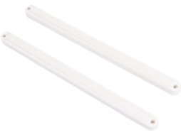 Corrediças Laterais Para Armário, 2 Peças Lote, Corrediças Para Gaveta, Corrediças De Plástico Branco 235mm