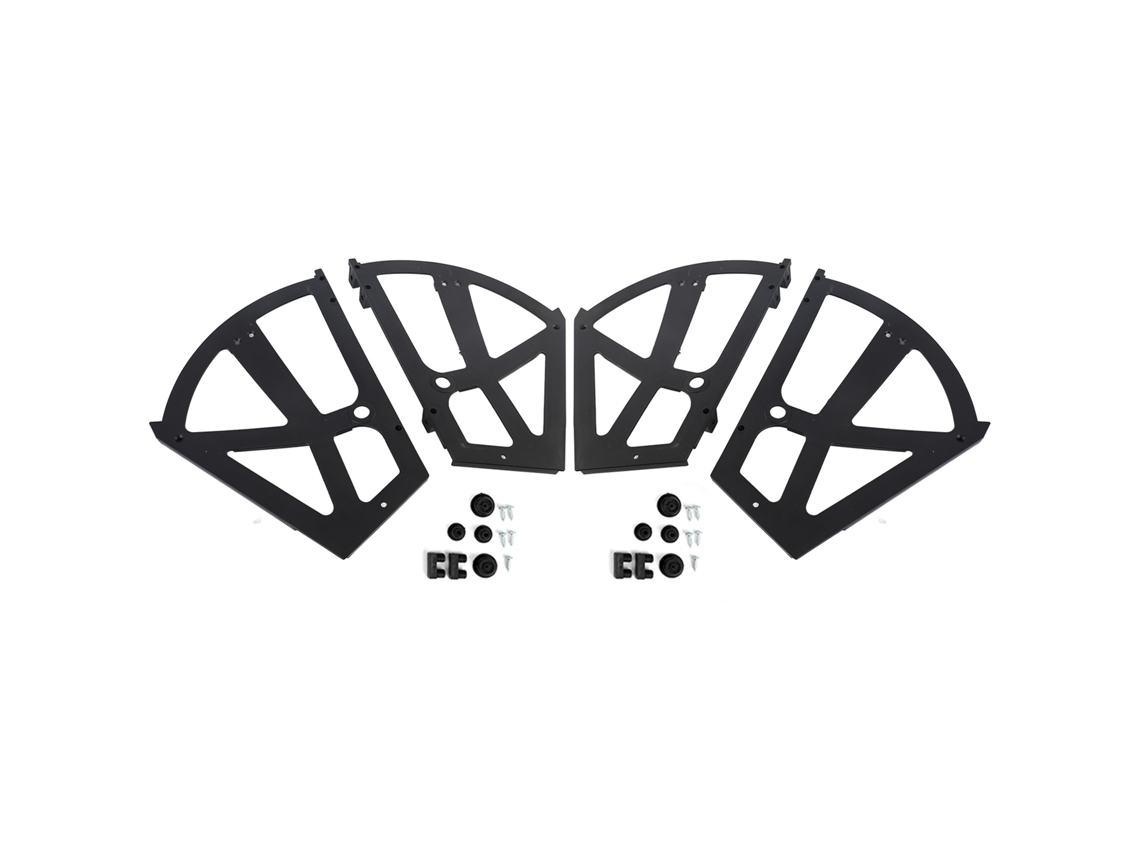 4pcs/set Mofo Hinge de Armário de Sapatos Flip Plate Rack Acessório de Mobília Abs Resistente | S/MARCA