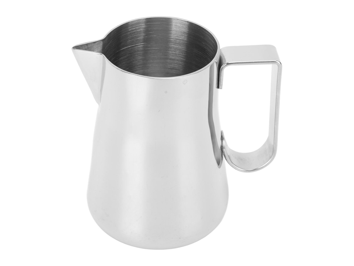 Espumador De Leite Em Aço Inoxidável, Jarra Para Espuma, Copo Para Misturar, Jarra Para Bebidas De Café, 350 Ml, Prata Aquaforge