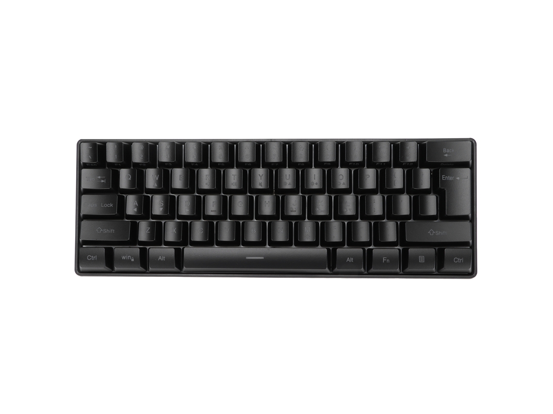 Teclado Gamer Usb Com Iluminação Traseira Fio 61 Teclas