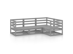 Garden Lounge Set, Garden Lounge Sets Vidaxl Cinzeto Madeira De Pinho (n/a)