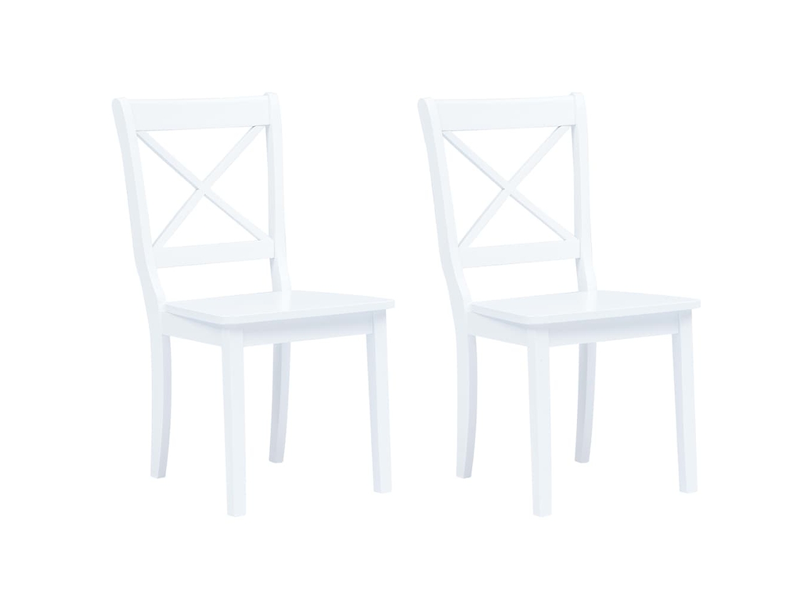 Dining Chair, Dining Chairs Vidaxl Branco Madeira (n/a)