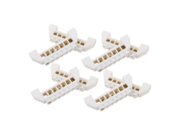 Bloco De Barramento De Cobre Branco Robusto Para 7 A 8 Posições De Ponte.