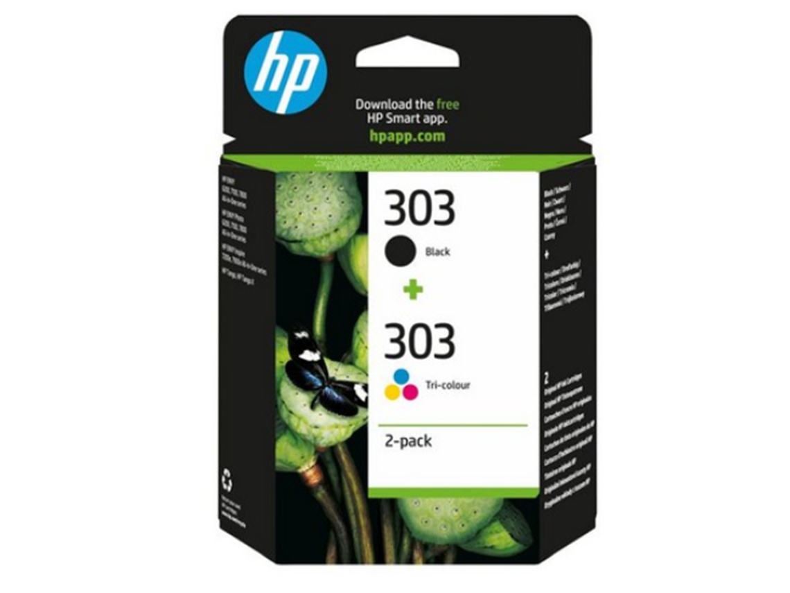 Tinteiro Hp 303 Duble Pack Original Tricolor.