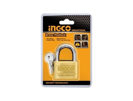 Cadenas - Ingco - Dbpl0402 - 40mm - Latão Maciço - 3 Chaves Incluídas