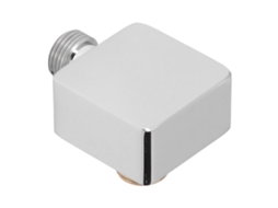 Cromado Duche Elbow G1/2, Full Cobre Montagem Na Parede, Male Female Universal Para He Held Duche