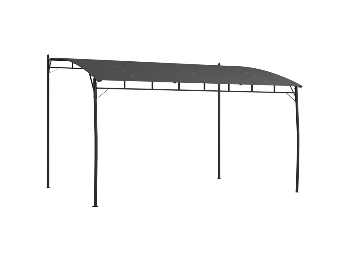 Gazebo Pergola com 12 Furos Cinza 262cm S/MARCA