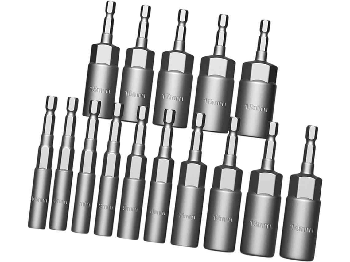 Adaptador De Soquete 5-14 Mm/-19 Mm, Conjunto Chave Fenda Com Porca