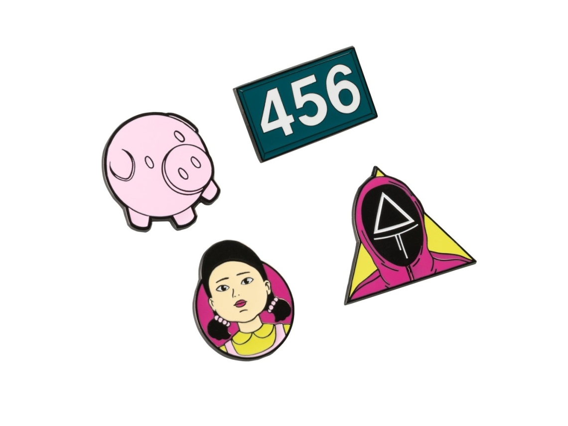 Conjunto De 4 Pins De Jogo De Lula 85545