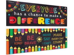 Cartazes Inspiradores Para Decoração De Sala De Aula, Banners Educativos, Decoração Motivacional Com Mensagens Positivas, Materiais Didáticos Criativo